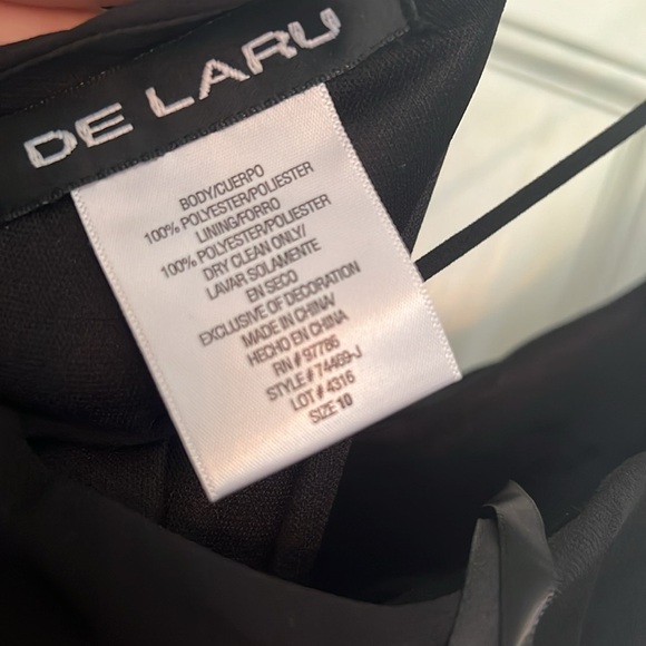 De Laru black dress NWT 10 - Picture 8 of 13